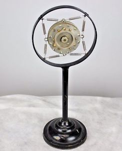 1920's WESTERN ELECTRIC 387W CARBON RADIO BROADCAST MICROPHONE RING MOUNT