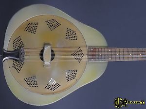 1930 National Triolian Single Cone Resonator Mandoline - Palm Tree Motiv -