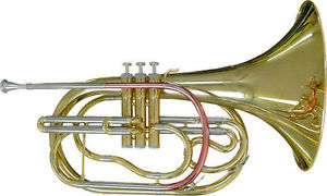 Marching Marsch French Horn, Waldhorn, mit Mundstück + NEU OVP