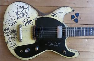 SIGNED GUITAR! Johnny Depp, Joe Perry, Alice Cooper, Sammy Hagar, Steve Hunter!