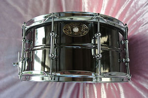 SWEET! 1909-2009 LUDWIG USA 100th ANNIVERSARY BLACK BEAUTY SNARE DRUM! LOT #J555