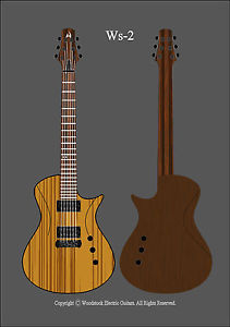 Woodstock - 2 - Hand Made to order Electric Guitar BODY & NECK ONLY!!!