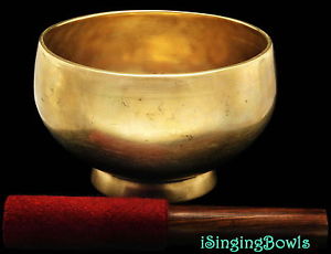Antique Tibetan Singing Bowl: Stem 6 1/2