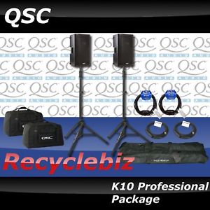 QSC K10 Professional Package! TS100 Stands & FREE SHIP!