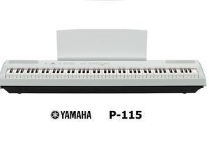 YAMAHA P115 W WHITE BIANCO PIANO DIGITALE ELETTRICO PIANOFORTE 88 TASTI PESATI