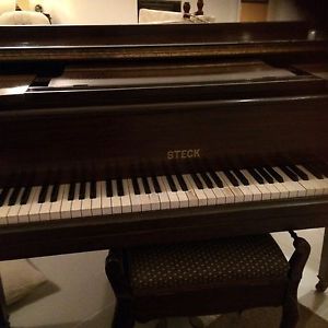 Mahogany Steck Baby Grand Piano - 1930
