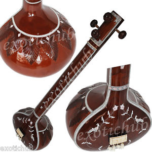 BUY MALE TANPURA TAMBURA~TAMBORA WITH FIBER BOX~DESIGNER TUN WOOD~GREAT SOUND