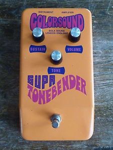 SUPER RARE 1973 ORANGE COLORSOUND SUPA TONE BENDER  FUZZ EFFECT PEDAL 1ST ISSUE