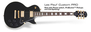 EPIPHONE LES PAUL CUSTOM PRO EBONY CHITARRA ELETTRICA