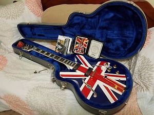 Lower Price Gorgeous 2015 Epiphone / Gibson Ltd Ed Union Jack Sheraton W/ OHSC