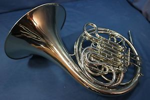 Vintage F. E. Olds Geyer Wrap Double French Horn Made in USA w/ Case, Mouthpiece