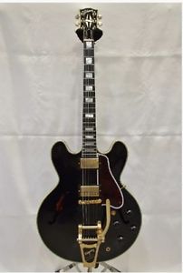 Gibson Memphis ES-355 Bigsby VOS Vintage Ebony w/hard case F/S Guiter #Q724