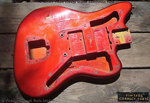 Vintage 1965 Fender Origninal CANDY APPLE RED Jazzmaster BODY PRE-CBS 1964 1966