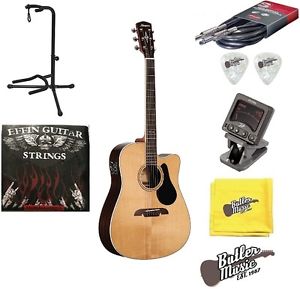 Alvarez AD70CE Artist Series A/E Dreadnought Guitar w/Picks, Strings + More!!!