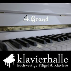 Sehr schönes A.Grand Klavier, 103cm, weiß poliert ★ deutsches Markenklavier