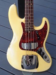 1965 Fender Jazz Bass rare Custom Color Olympic White finish !