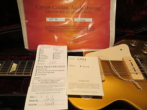 Gibson Custom Les Paul Goldtop 1954 Reissue Gloss Brazilian Fret Board 2003