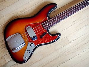 1982 Fender Jazz Bass Fullerton '62 Reissue American Vintage Stack Knob USA w/hc