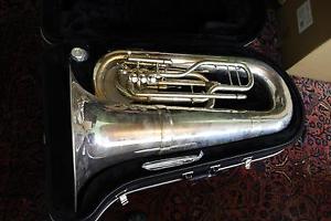 Jupiter Quantum Model 5080S Marching Tuba in SILVER PLATE NICE! QuinnTheEskimo