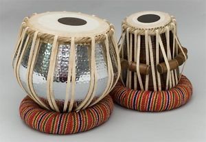 INDIAN TABLA DUGGA SET DRUM COPPER 3.5 KG BAYAN~SHESHAM WOOD DAYAN DUFF DHOLAK
