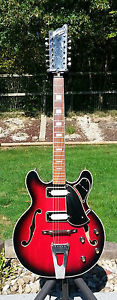 Rare Vintage Univox Custom Unibacker 12 String Electric Guitar Made in Japan MIJ