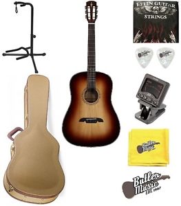 Alvarez ARDA1965 Top Slope Acoustic Dreadnought Guitar w/GD Hardcase + More