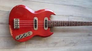 1972- '74 Gibson SB 400 Long Scale 34" Cherry Red 2 PU's USA Vintage Bass