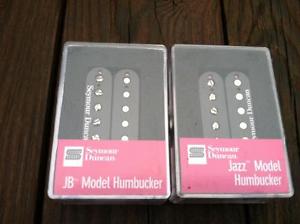 NEW Seymour Duncan JB Jazz Hot Rodded PICKUP SET BLACK 11102-13-B_11102-01-B