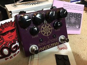 Analogman King Of Tone V4 Hi Gain Red Side with Mode Toggle Switch New In Box