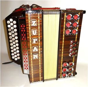 ZUPAN ALPE II D Akkordeon Harmonika Helikon Steiermark mit Koffer Top-Zustand