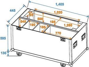 ROADINGER Flightcase LCD ZL46/52