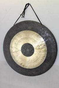 BNIB WUHAN 28" Hand-Heated, Lathed, Hammered & Tuned Rimmed Bronze Chau Gong