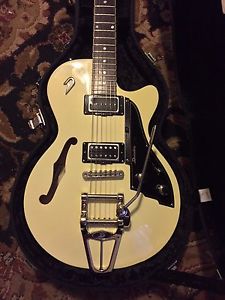 Duesenberg Starplayer TV Antique White Black Guard! sale ends 02-14-17!