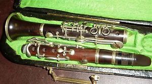 Antique Eb wooden German clarinet
