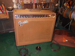 1962 Brown Face Fender Pro Amp 6G5-A Vibrato Cover FT. Switch Killer Guitar Tone
