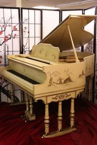 Chinoiserie Luxury Art Case Stroud Hand-Painted Baby Grand (SEE SONNY'S VIDEO)