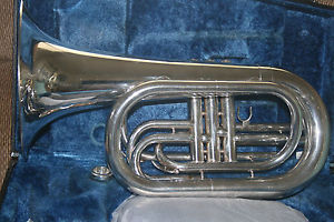 Yamaha YBH301M Silver Marching Baritone Horn  With Hard Case VERY NICE