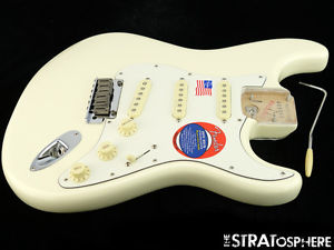 LOADED 2016 American Fender JEFF BECK Strat BODY Stratocaster Olympic White SALE