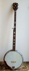 MEGA RARE Pirles FB-5R Long Neck 5 String Banjo + Lined Case. Superb!