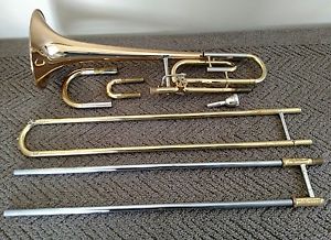 Yamaha YSL-448G Trigger Trombone with Bach 5GB Large Shank Mpc and Pro Gig Bag