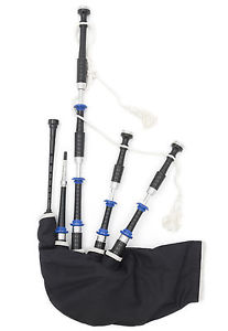 McCallum Police Department themed highland bagpipes synthetic zip bag + chanter