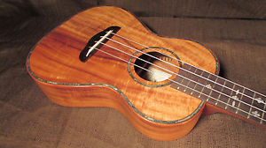 Kaka'ako Acacia Ukulele - K2 Tenor - Abalone Shell & Mother of Pearl Inlays