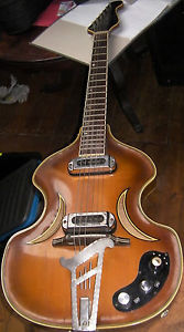 Halbakustische Violin Jazz Gitarre vintage guitar W Herold DDR überholt Top 60er