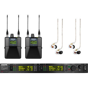 Shure PSM1000 In-Ear Monitor System w/ 2x Receivers & Earbuds P10TR425CL-G10