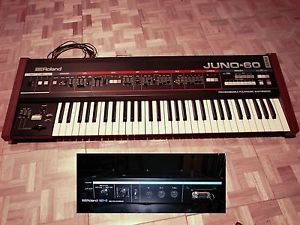 Roland Juno-60 Keyboard Synthesizer with MD-8 Midi DCB Interface