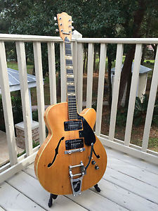 Vintage Framus 5/60 Missouri Natural Jazz Guitar Hollowbody w/ HSC