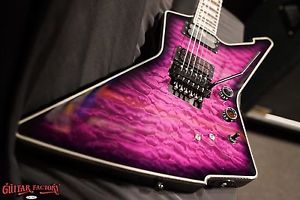 Schecter E-1 FR S Trans Purple Special Edition Guitar NEW Sustainiac Floyd Rose