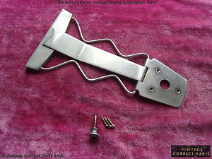 Vintage Gibson ES-175 ES-175d Nickel Zig-Zag Tailpiece Complete 1959 1960 1958