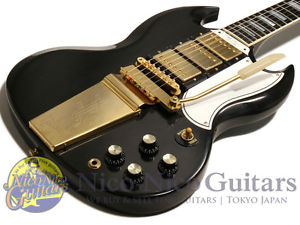 Gibson Custom Shop 2011 Historic SG Custom Maestro (Ebony Black)