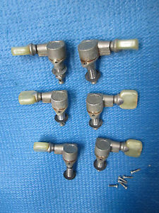 '50s Grover Rotomatic USA GIBSON EXPLORER Guitar Nickle Tuner Set PAT. PEND